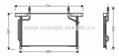 AVA QUALITY COOLING dn5213 -  Конденсатор, кондиционер